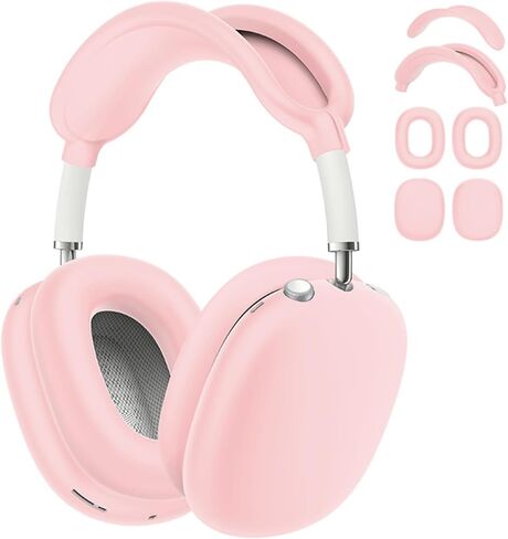 MORWLAT غطاء حماية لامع لسماعات AirPods Max بأحجار الراين اللامعة، 3 في 1 للنساء حافظات ناعمة لطيفة لامعة مع أغطية وسادات الأذن / واقي غطاء عصابة الرأس لهاتف Apple AirPods Max in Kuwait