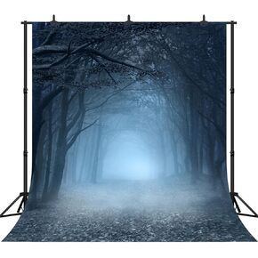 10x10Ft Seamless Spooky Forest Vinyl Photography Backdrop Photo Background Studio Prop WHW003