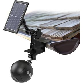 Hicarer 2-in-1 Gutter Mount for Ring Solar Panels and cams 360° Adjustable Mounting Bracket for Stick Up Cam Battery, Spotlight Cam and Spotlight Cam Battery Plus/Pro for Ring Solar Panel, Black