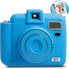 كاميرا SHARPER IMAGE الفورية مزودة بفلاش و5 أوضاع إضاءة، متوافقة مع فيلم Mini Film الفوري، باللون الأزرق in Kuwait