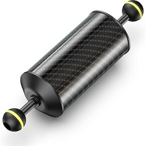Sea frogs Carbon Fiber Float Arm D60mm, 8'', for Ultralight, Aquatic Arm, Buoyancy Provided 300g, Underwater Camera System Diving Tray Video Light/Strobe Red GA-6 R