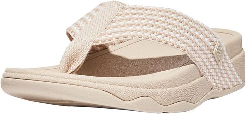 FitFlop Women's Surfa Flip-Flops Stone Beige Mix 8.5 in Saudi Arabia