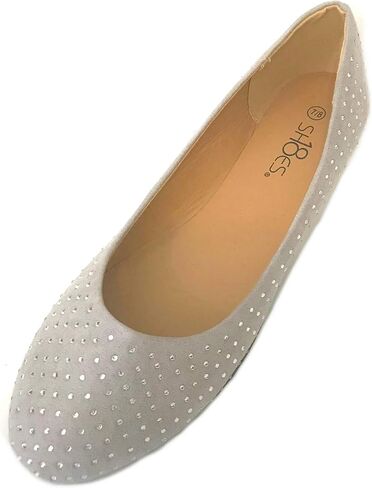حذاء بدون كعب للتدخين من القماش الكتاني للسيدات من Shoes8teen in Kuwait