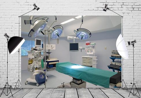 BELECO خلفية المستشفى 7x5ft النسيج خلفية غرفة العمليات طبيب جراحة التخدير سرير المرضى المعدات الطبية خلفية الصورة للطبيب ممرضة صورة فنية التقطت الصور استوديو الدعائم in Saudi Arabia
