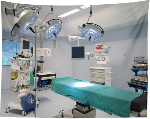 BELECO خلفية المستشفى 7x5ft النسيج خلفية غرفة العمليات طبيب جراحة التخدير سرير المرضى المعدات الطبية خلفية الصورة للطبيب ممرضة صورة فنية التقطت الصور استوديو الدعائم in Saudi Arabia