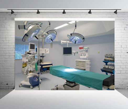 BELECO خلفية المستشفى 7x5ft النسيج خلفية غرفة العمليات طبيب جراحة التخدير سرير المرضى المعدات الطبية خلفية الصورة للطبيب ممرضة صورة فنية التقطت الصور استوديو الدعائم in Saudi Arabia