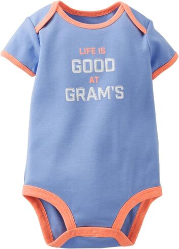 Carter's Baby Girls' Slogan Bodysuit (Baby) - Blue in Saudi Arabia