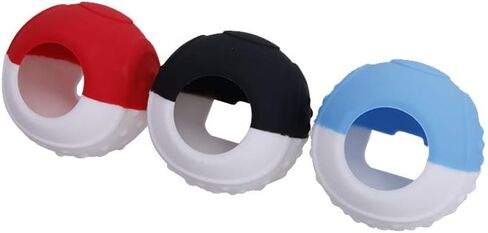 CHINFAI Silicone Grip Case for Pokeball Plus Controller, Protective Cover with Thumbsticks for Nintendo Switch Pokemon Lets Go Pikachu Eevee Games 3 Pack - Dot in Saudi Arabia