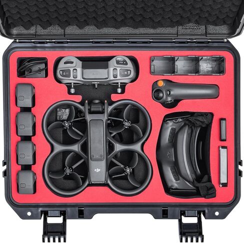 حافظة صلبة Avata 2، حقيبة حمل مقاومة للماء IP67 متوافقة مع DJI Avata 2 Fly More Combo، حافظة طائرة بدون طيار مقاومة للسقوط مع حزام كتف Avata 2 Accessories in Kuwait