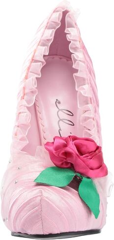 Ellie Shoes 5" Satin Pump with Flower and Rhinestone Decor. Women in Kuwait