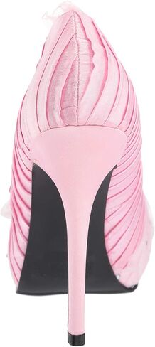 Ellie Shoes 5" Satin Pump with Flower and Rhinestone Decor. Women in Kuwait