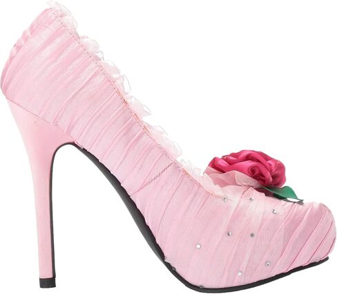 Ellie Shoes 5" Satin Pump with Flower and Rhinestone Decor. Women in Kuwait