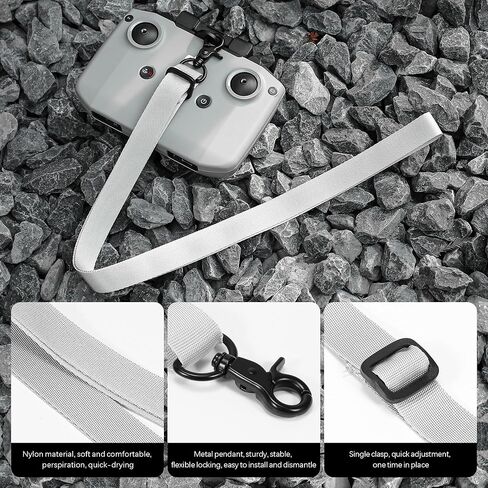 حبل عنق FPVtosky لجهاز التحكم عن بعد DJI RC-N1/ N2/ N3/ FPV 2/3، حزام حبل لملحقات DJI Neo/Mini 4K/ Mini 2 SE/Avata 2/ FPV/Phantom 4 in Kuwait