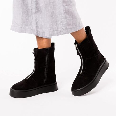 حذاء Vagabond Shoemakers Stacy من الجلد السويدي وبطانة دافئة بسحاب in Kuwait