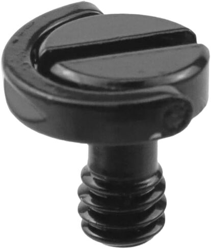 Savagow 5Pcs D Ring Tripod Screw 1/4 Inch Stainless Steel D Shaft Black Screw Camera Mounting Screw Adapter Quick Release Flat Head Screw in Kuwait