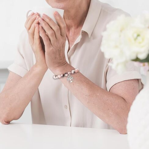New Mom Gifts First Time Mom Gifts Natural Stone Beaded Bracelets Gifts for New Mom Mommy Mama Expecting Mom to Be Pregnancy Gifts for 1st Time Mom Mother's Day Christmas Birthday Presents Gifts in Saudi Arabia