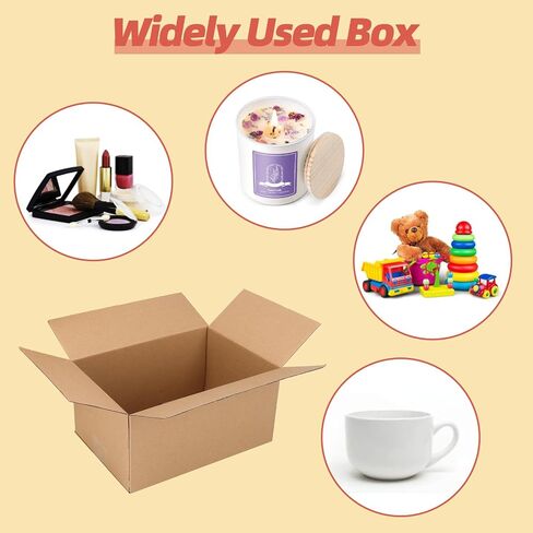 Schliersee 7x5x5 Shipping Boxes Set of 25, Brown Kraft Corrugated Cardboard Boxes Mailers for Packaging(17.8x15.4x12.7 cm) in Kuwait