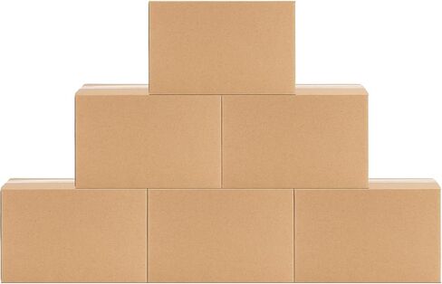 Schliersee 7x5x5 Shipping Boxes Set of 25, Brown Kraft Corrugated Cardboard Boxes Mailers for Packaging(17.8x15.4x12.7 cm) in Kuwait