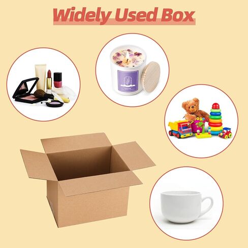 Schliersee 7x5x5 Shipping Boxes Set of 25, Brown Kraft Corrugated Cardboard Boxes Mailers for Packaging(17.8x15.4x12.7 cm) in Kuwait
