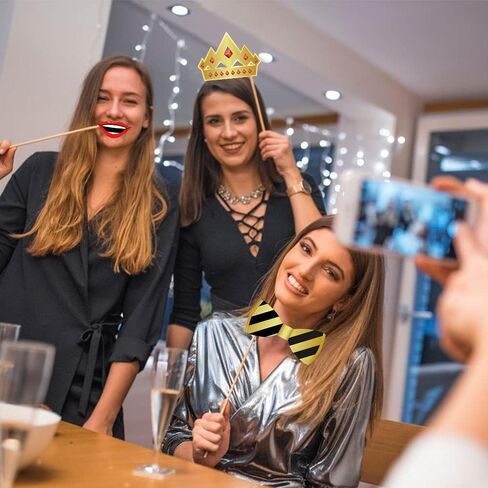 44 قطعة من دعامات كشك صور عيد الميلاد، مجموعات عيد الميلاد التي يمكنك صنعها بنفسك، ديكور حفلات أعياد الميلاد في استوديو الصور، دعامات التصوير الفوتوغرافي in Saudi Arabia