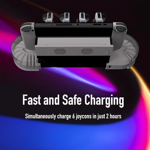 TNP Cooling Fan for Nintendo Switch and Switch OLED - External Dock Station Cooling Fan for Nintendo Switch OLED - High Speed Silent Fan Effective Heat Dissipation - USB Port Input, White in Saudi Arabia