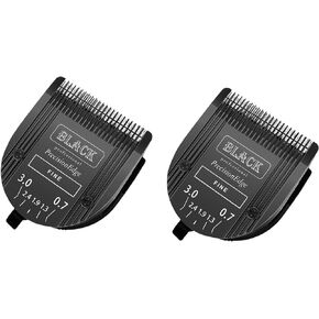 Adjustable 5 in 1 Blades Dog Grooming Blades Compatible with Wahl Animal Clipper Arco, Bravura, Chromado, Creativa, Figura, and Motion Pet, Dog, and Horse (BLACK/2PC) (BLACK-2)