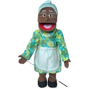 25" Granny, Black Grandmother, Full Body, Ventriloquist Style Puppet
