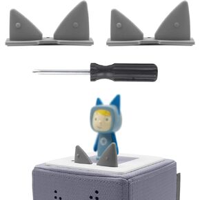 Ears Button with Screwdriver for Toniebox Replacement Ear Buttons(Outer Ear),Volume Control Buttons (Buttons Only), Repair Accessories Replacement Ears for Toniebox Ears Buttons 2pcs (Grey)