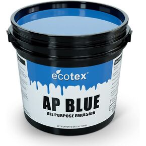 Ecotex® AP Blue Screen Printing Emulsion (Quart - 32oz.) Pre - Sensitized Photo Emulsion for Silk Screens, Textiles, and Fabric - for Screen Printing Plastisol Ink, Screen Printing Supplies