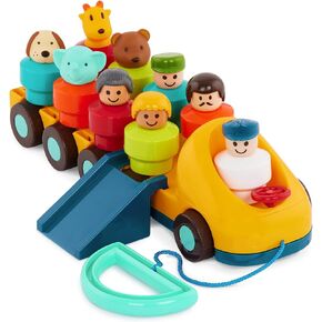 Battat – Toy Bus For Toddlers – Bus Toy With Moving Parts & 9 Figures – Developmental Toy For Babies – Spinning Bus – 18 Months + – Spinning Bus