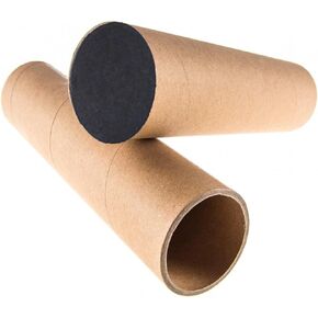 VIMI 2 Pack Mailing Tubes Cardboard Mailing Tube Plastic End Caps Storage Tube Document Poster Tube 2 x 16 inch Wall Thickness 0.12" Maximum Load 80 LB(vellum)