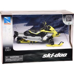 NewRay Toy 1:20 Scale Mini Die Cast MXZ X-RS Snowmobile Yellow