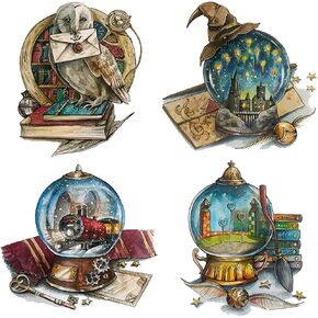 ZuoAnLF 4 Packs Stamped Cross Stitch Kits for Adults,Stamped Cross-Stitch Needlepoint Counted Kits Beginners,Embroidery Kit Arts and Crafts for Home Decor 11CT,9.8 * 9.8inch (Gnome) in Kuwait