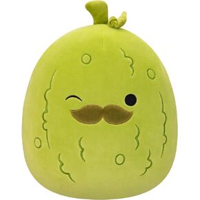 Squishmallows Original 12-Inch Charles Pickle with Mustache - Medium-Sized Ultrasoft Official Jazwares Plush