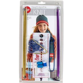 Boye 3616400000M Learn to Knit Kit for Beginners, Makes 18 Projects, 21pcs