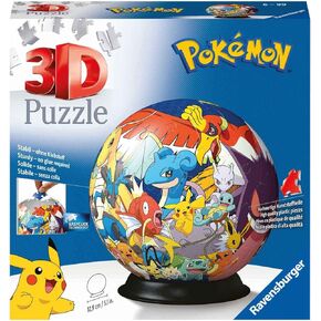 Ravensburger Pokemon 3D Jigsaw Puzzle Ball for Kids Age 6 Years Up - 72 Pieces - No Glue Required - Gifts for Boys and Girls