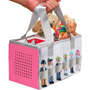 ThxYour حقيبة تخزين مطورة لمجموعة Toniebox المبتدئة وتماثيل Tonies، حقيبة قابلة للطي ممتازة يمكن أن تحمل 30-40 شخصية من شخصيات Tonies، حقيبة حمل (أصفر) in Kuwait