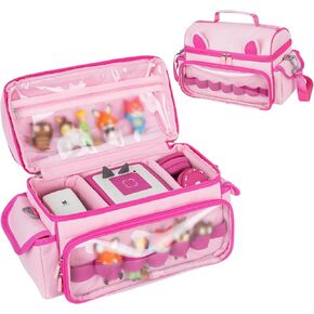 حقيبة حمل متوافقة مع مجموعة Toniebox Starter Set، حقيبة تخزين لطيفة لشخصيات Tonies Figures وسماعات Tonies وملحقاتها، وردي (الحقيبة فقط) in Kuwait