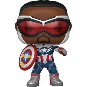 Funko Pop! Marvel: Year of The Shield - Captain America (Sam Wilson) with Shield, Amazon Exclusive