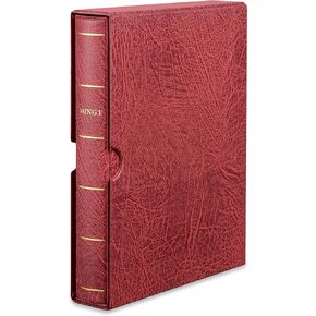 MUDOR 4 Ring Classic Binder,Empty Binder Albums Stockbook for Stamps, Documents, Coins, Bank Notes Classic Binder(Blue)