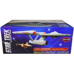 مجموعة نماذج الفضاء ستار تريك بولار لايتس TOS USS Enterprise Space