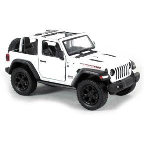 for Jeep Wrangler Rubicon 2018 White Open Top Convertible 1/34 Scale Diecast Car