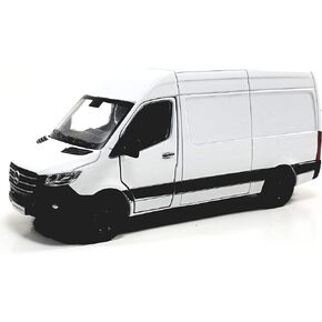 KiNSMART 2019 Mercedes-Benz Sprinter Cargo Van White 1:48 O Scale Die Cast Metal Model Toy Car w/Pullback Action