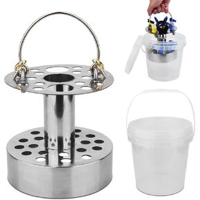 Spray Equipment Cleaner and Organizer. Keeps Your Spray Nozzle Tips, Housings and Filters Clean and Comes with a 1-Gallon Plastic Pail Paint Pail for Compatible with Graco Titan Spray Equipment in Saudi Arabia