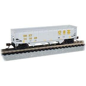 Bachmann Trains - 40' Quad Hopper - CSX® #141946 - Gray & Yellow - N Scale