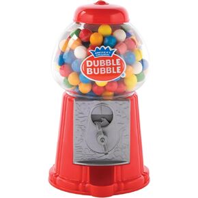 Schylling Brand Classic Retro Gumball Coin Bank - 8.5" Tall - Includes 45 Dubble Bubble Gumballs - Ages 3+