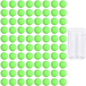 Witlans 80pcs Chinese Checker Game Replacement Balls,14mm Acrylic Game Marbles for Marble Run,Marbles Game,Aggravation Game,Traditional Marbles Games (Green)