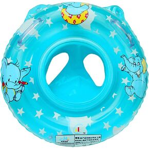 Sealive Baby Pool Float, Infant Seat Boat Inflatable Swimming Ring Trainer Waist Pool Float with Double Handle, Childrens' First Swim Floaties Bathtub Toys Pool Accessories for Kids Toddlers