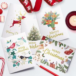 Dessie 30 Gold Foil Birthday Cards Assortment with Inside Greetings. Made Especially for Women. Colored Envelopes and Sealing Stickers. Also Includes Personalized Gold Foil Lettering. Birthday Cards