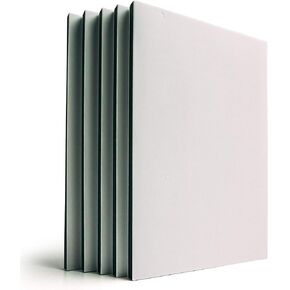 Bastex 5 Piece 4x6 inch Rubber Stamping Blanks. Linoleum Block for Stamp Making, Printmaking and Lino Carving Blocks. White and Black for Easy Design Print.